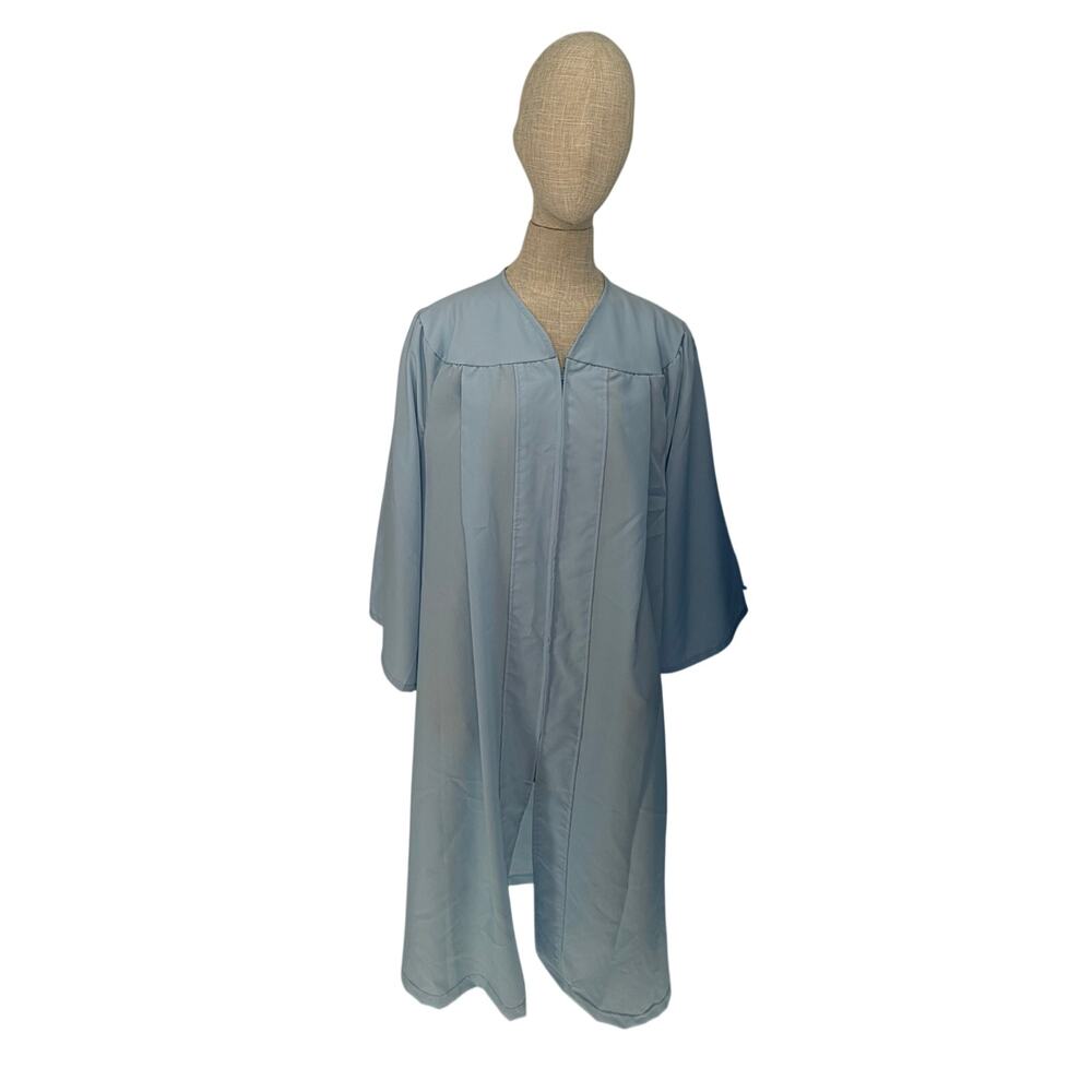 Light Blue Graduation Gown Only Size 48” EUC